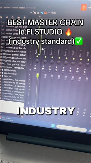 BEST INDUSTRY QUALITY MASTER CHAIN IN FLSTUDIO THAT THE PRO PRODUCERS DONT WANT YOU TO KNOW #flstudio #musicproducer #producertok #mastering #tutorial