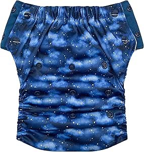 EcoAble Hybrid Cloth Diaper – Reusable Potty Training Pants or Swim Diaper | Pull-On Style | Toddler to Big Kid 1–10 Years (Size 3, Starry Night)
