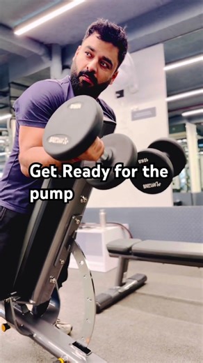 Get Ready for the pump..#shortsviral #shortsmotivation #viral #dumbbellworkout #biceps