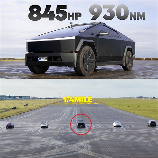 Cybertruck Gets Pit Against Tesla Performance Models in the Ultimate EV Drag Racing Showdown