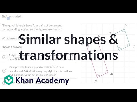 Similar shapes & transformations