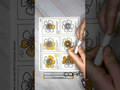 Copic | 6 Techniques with the 0 Colorless Blender