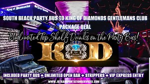 South Beach Party Bus   King of Diamonds Entry   Strippers   Drinks at 1001 Collins Ave, Miami Beach on 4th December, 2022