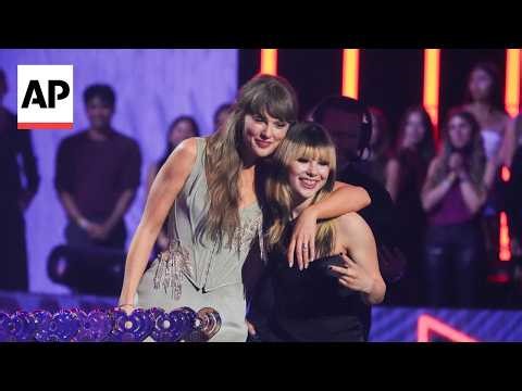 Alysa Liu shares stage with Taylor Swift at iHeartRadio Music Awards