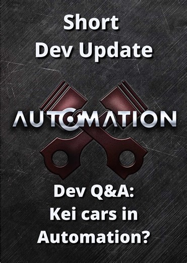 So what about kei cars in Automation? Find out in this week’s Short Dev Update! #automationgame #gamedeveloper #indiegames #gamedev #tiktokcars