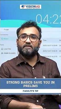"Strong Basics Save You in Prelims