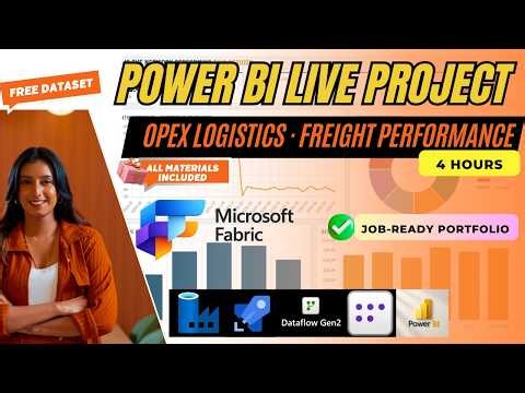 Power BI Live Project 2026 | End-to-End Data Analyst Project with Free Dataset | Microsoft Fabric