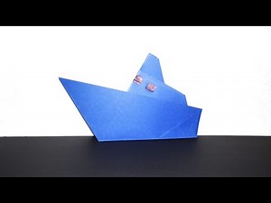 Cómo hacer un barco de papel a origami facil y paso a paso.