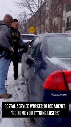 A U.S. Postal Service worker flips off GESTAPO agents | The Resistance
