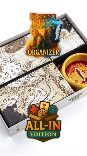 How epic can a board game organizer get?  Our custom organizer for...
