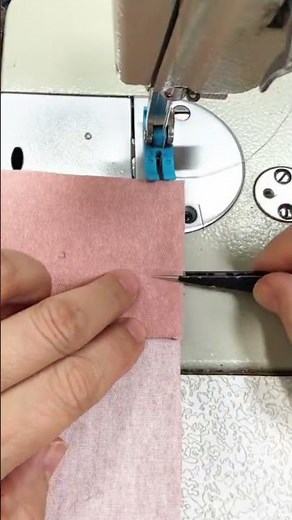 The process of sewing an intestinal material neatly done by a worker