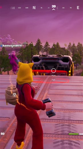 Bouncy Car Fun in Fortnite Gameplay