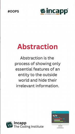 4 Pillars Of OOPS || #OOP #ObjectOrientedProgramming #Programming #Coding || Incapp