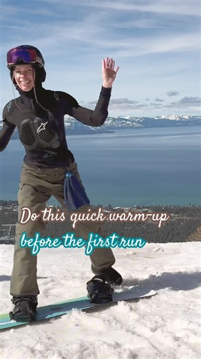 Quick Snowboard Warm-Up | 5 Moves #snowboardwarmup #snowboardtips