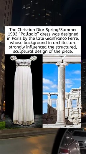 🤯😱The Architectural Dress: Dior’s 1992 “Palladio” Masterpiece.❤️🥹#shorts