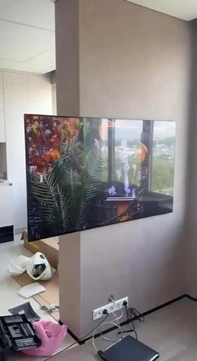 How to mount a TV on the wall with a bracket #samsung #S95F #tv #bracket