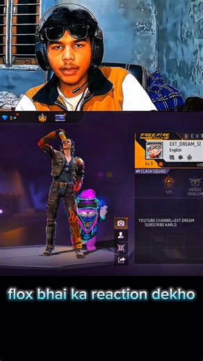 Flox Bhai Ka Reaction Dekho Live Stream Mein 😱🔥 #freefire #extdream #shorts
