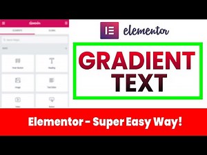 How to Create a Gradient Text effect in Elementor PRO | Elementor Tutorial 2020