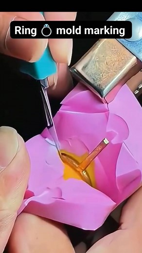 Ring 💍 mold marking #skcrafandjweles #JewelleryMaking #HandmadeJewellery #GoldJewellery #JewelleryProcess #MakingJewellery #JewelleryDesign #Craftsmanship #TraditionalJewellery #ArtOfJewellery #CustomJewellery #jwellerytools #jwellerymachines | Sk Craft & Jewels