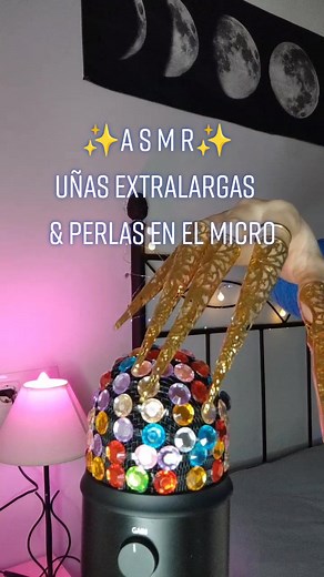ASMR HIPER RELAJANTE 💎✨ ¿Te gusta este tipo de ASMR intenso? 💙 #asmr #asmruñas #asmruñasextralargas #uñaslargas #scratchingasmr #relaxasmr #asrm