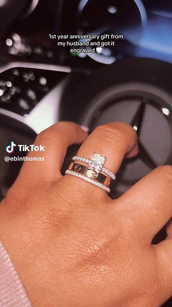 Dream Ring Stack for First Anniversary Celebrations