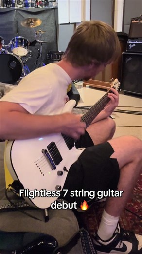 Our first time recording a 7 string guitar on a song 👀 Also the only song on the entire album that has a 7 string lol. Follow us for news on new music coming very soon 🔥 #musiciansoftiktok #7string #guitar #metal #altrock