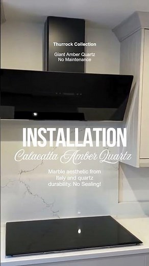 Calacatta Amber Giant Quartz Real Kitchen Installation Affordable Luxury #tips #tricks