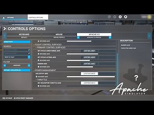 How to setup Apache V3 on Microsoft Flight Simulator 2024 / 2020, Joystick configuration.