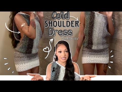 Cold Shoulder Dress Tutorial 🤍 crochet edition