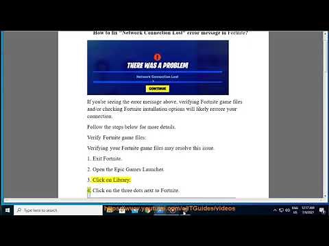 Fix Network Connection Lost error in Fortnite (10/26/2023 Updated)
