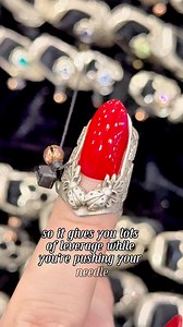 40K views · 872 reactions | Ladybug ThimbleThis tapered thimble has a similar length to our Lily of the Valley with a gem - usually stops right before the first knuckle, but with just enough length to give a little extra leverage. #sewingtools #thimblesforyou #thimble #thimbles #silversmith | Thimbles for You | Facebook