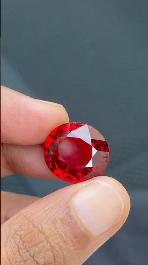 Warm ruby. 18 carats, Madagascar. How much do you think it costs?