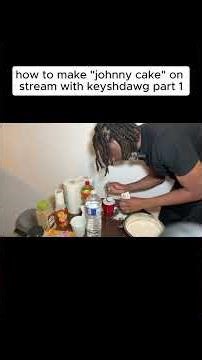 HOW TO MAKE "JOHNNY CAKE" ON STREAM WITH KEYSHDAWG PART 1 #shorts