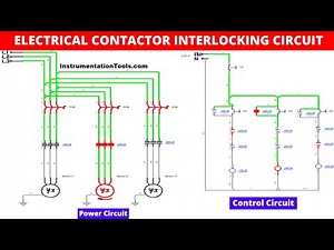 Interlocking in Electrical Control Circuit - Simulation Video