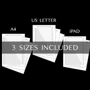 30-day Decluttering List • 30 Day Decluttering • Declutter Checklist • Declutter Tracker • Declutter Challenge • Decluttering Challenge • - Etsy Australia