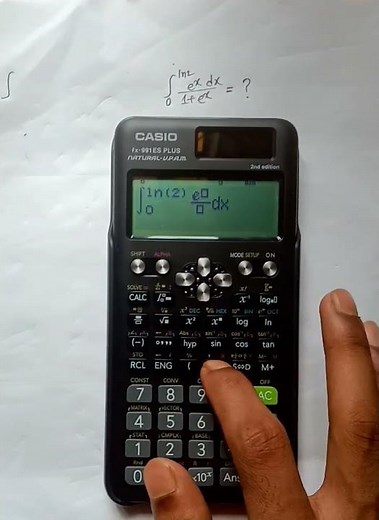 Definite Integration by calculator/casio fx-991 ES Plus 👍
