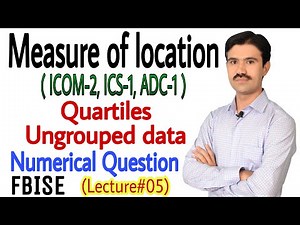 how to calculate quartiles in statistics for ungrouped data | urdu/hndi | numerical | fbise |