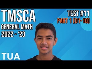 TMSCA General Math 2022-2023 Test #11 Part 1