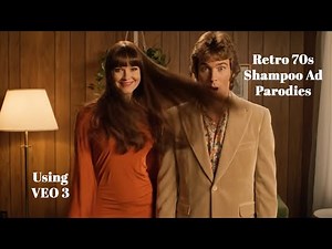 70s Shampoo Commercial Parodies | Created with Google's Veo 3 #70s #parody #veo3