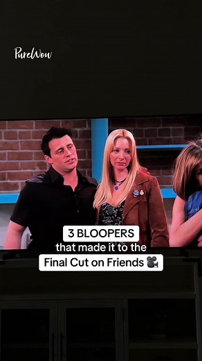 Here, three bloopers that made it to the final cut on Friends. 🤯 Did any of these surprise you? #popculture #Friends #Friendsbloopers #bloopers #TV #television #FriendsScenes