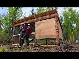 Chicken Coop Built For Alaska | Insulation, Full Roof, & Heavy Duty Wire