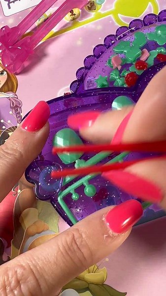 Disney Princess Aquabeads Nail Studio #asmr #disney #aquabeads