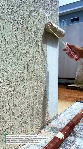 Stucco Wall Texture Process – Satisfying Exterior Plaster Finish!