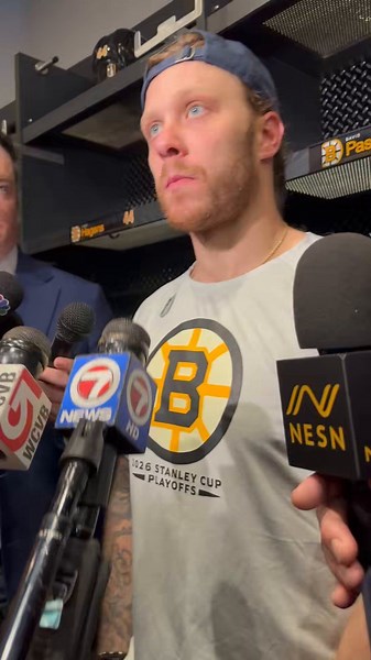 Pastrnak on Game 4:"Waste of opportunity. Unacceptable. We expect better from ourselves. We are better than that. We can't show up like this."In an afternoon game, the first period is so fucking important, you can win and lose games, and to show up like that as a team, first period unacceptable."