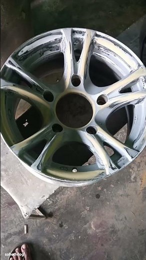 alloy wheel painting how to alloy wheel paint #alloywheels #painting #sahedvlog