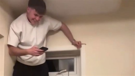 TikTok trend gone wrong: Lads attempted a trend but ended up in a painful crash