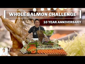 How To Special Fillet Whole Salmon And Make A Complete Sushi Platter! 10 Year Anniversary