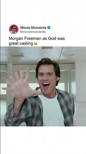 Morgan Freeman as God was great casting 😂