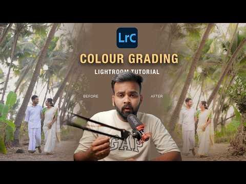 Lightroom colour grading tutorial on pre-wedding photo