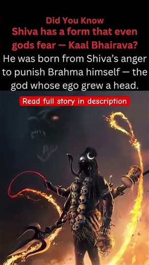 Kaal Bhairava: The Form Even Gods Fear | The Day Shiva Punished Brahma